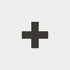 add plus icon vector illustration and symbol for website and graphic design