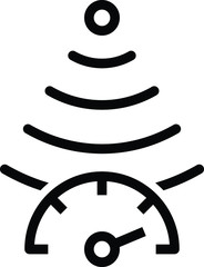 pressure sensor icon, vector illustration