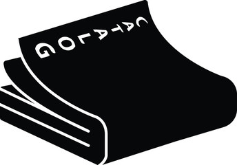 catalog icon, vector line illustration