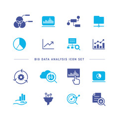 BIG DATA ANALYSIS ICON SET