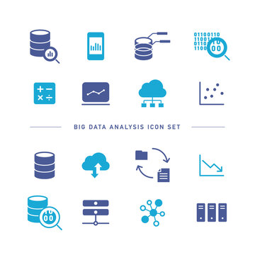 BIG DATA ANALYSIS ICON SET