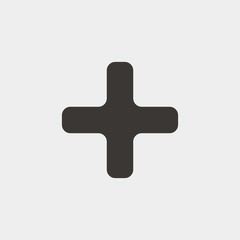 plus icon vector illustration and symbol for website and graphic design
