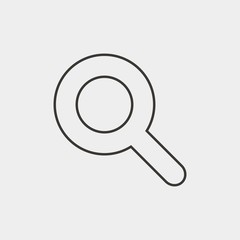 search magnify icon vector illustration and symbol for website and graphic design