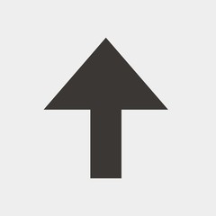 upward arrow icon vector illustration and symbol for website and graphic design
