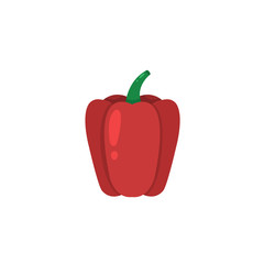 Red pepper icon vector illustration isolated on white background