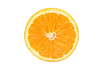 Orange slice isolated on white background