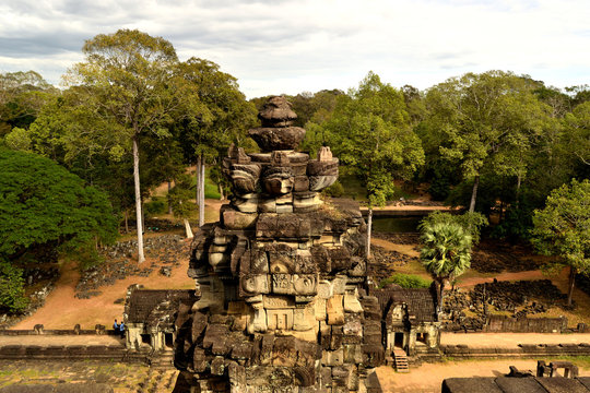 View from the beautiful Phimeanakas temple in the Angkor complex