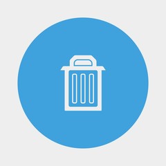 bin icon vector illustration and symbol for website and graphic design