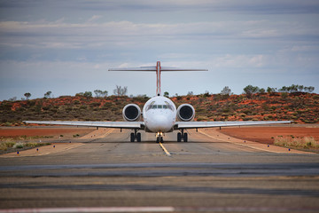 Flugzeug von vorne