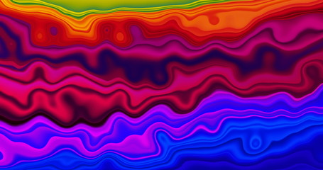 Abstract holographic multicolor gradient rainbow animation. 4K motion graphic. Trendy vibrant texture, fashion textile, neon colour, Lava, nougat, caramel, amber, honey, oil.ambient graphic design