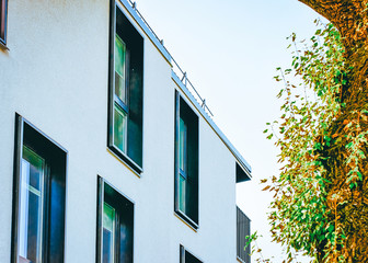 Fragment of Modern residential apartment house