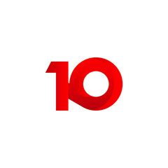 Anniversary Number Vector Design