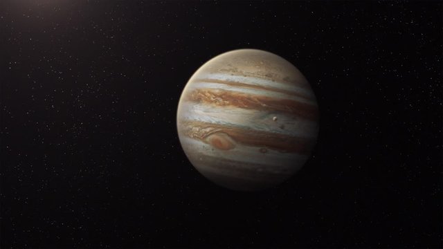 Jupiter and Ganymede moon