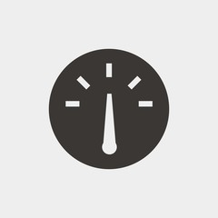 speedmeter icon vector illustration and symbol for website and graphic design