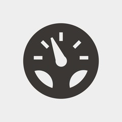 speedmeter icon vector illustration and symbol for website and graphic design