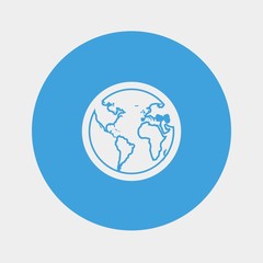 world icon vector illustration and symbol for website and graphic design
