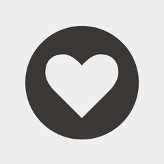 heart icon vector illustration and symbol for website and graphic design