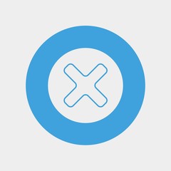 cancel icon vector illustration and symbol for website and graphic design