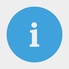 info icon vector illustration and symbol for website and graphic design