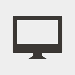 monitor icon vector illustration and symbol for website and graphic design