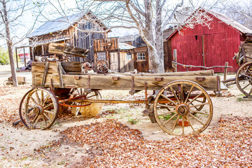 rustic farm equipment