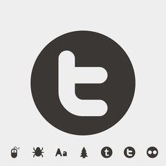 t letter icon vector illustration and symbol for website and graphic design