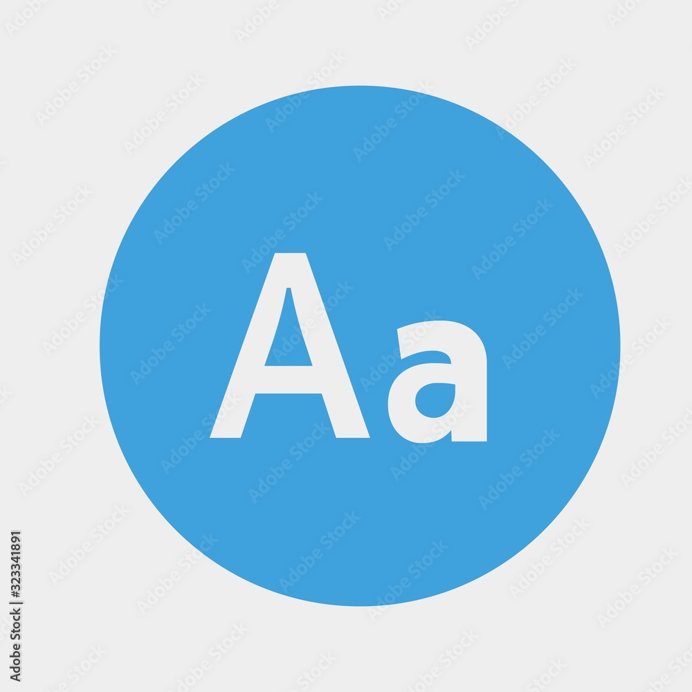 Fototapete alphabet order icon vector illustration and symbol for website and graphic design