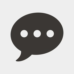 chat typing icon vector illustration and symbol for website and graphic design