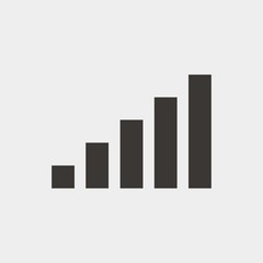 network bar icon vector illustration and symbol for website and graphic design
