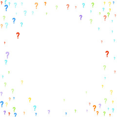 Question marks Quiz doubt survey faq public poll.