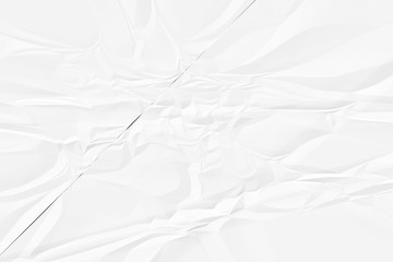crumpled white paper background close up