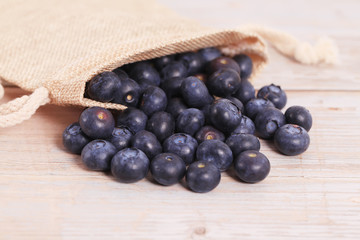 Fresh blueberries
