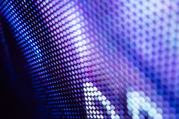 CloseUp LED blurred screen. LED soft focus background. abstract background ideal for design.