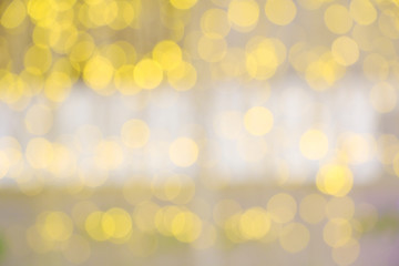 Christmas lights background. Abstract blurred colorful lights.
