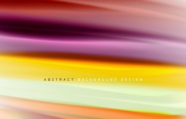 Abstract background - fluid color gradient waves, with dynamic motion line effect. Vector Illustration For Wallpaper, Banner, Background, Card, Book Illustration, landing page