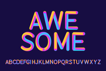 Fluid full color alphabets