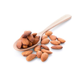 almond isolated on white background