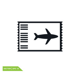 Plane icon vector logo template