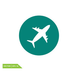 Plane icon vector logo template