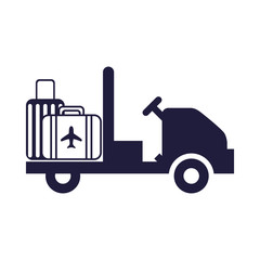 suitcase travel baggage isolated icon
