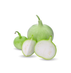 Lagenaria siceraria isolated on white background