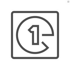 Film production count down  vector icon design,  48X48 pixel perfect and editable stroke.