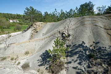Kroatien - Istrien - Kras - Schiefersplitvorkommen