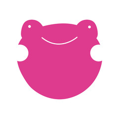 cute little frog character icon