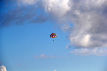 parasailing on beach