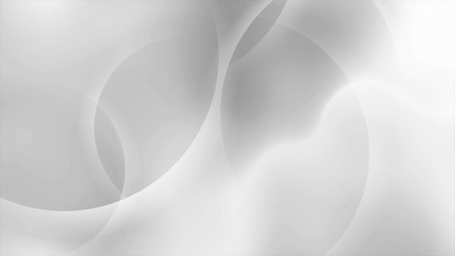 Smooth light grey glossy waves abstract elegant motion background. Seamless loop. Video animation Ultra HD 4K 3840x2160