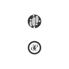 Bacterial Logo Template vector symbol