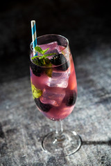Berry Burlesque mocktail