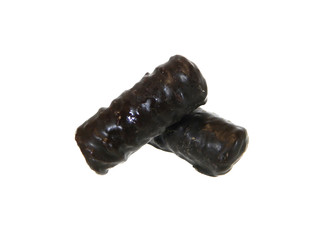 chocolate candy isolated on white background