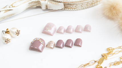 ネイルチップ/ジェルネイル/フットネイル/nail tip sample